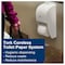 Tork Toilet Paper Dispenser, Plastic, White 473420 - alternate 2