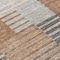 Homeroots 8' Chocolate And Gray Round Striped Washable Indoor Outdoor Area Rug 581703 - alternate 2
