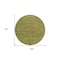 Homeroots 8' Olive Green And Brown Round Floral Washable Indoor Outdoor Area Rug 604236 - alternate 2