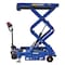 Vestil Steel Hydraulic Double Scissor Cart DC Powered With Scale 20 In. x 40 In. 1,500 lb Blue CART-1500D-DC-CTD-SC - alternate 1