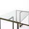 Homeroots 47" Clear And Gold Glass And Stainless Steel Sled Base Dining Table 568217 - alternate 2