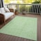 Homeroots 3' X 5' Mint Green And Ivory Geometric Washable Indoor Outdoor Area Rug 600834 - alternate 2