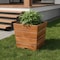 Homeroots 19in Brown Wood Indoor Outdoor Square Planter Box 476245 - alternate 2