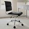 Martha Stewart Lulu Upholstered Office Chair in Black/Polished Nickel CH-240229-1-BK-MS - alternate 2