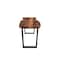 Homeroots 66" Brown And Black Solid Wood Dining bench 522084 - alternate 2