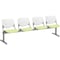 Kfi Kool Beam Seat Beam Seating, 95 in W 22" L 31" H, Polypropylene Seat 2300BEAM4-BP08-SP14 - alternate 1