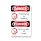 Signmission OSHA Danger Sign, Flammable No Smoking Bilingual, 18in X 12in Rigid Plastic, OS-DS-P-1218-VI-1824 OS-DS-P-1218-VI-1824 - alternate 1