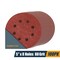 Powertec 5 in. 8 Hole Hook and Loop Sanding Discs, Aluminum Oxide, 80 Grit, 100PK 45008-P4N - alternate 1