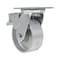 Vestil Cast Iron/Steel Swivel With Total Brake Caster 5 In. Diameter x 2 In. Width 1320 lb Silver CST-VE-5X2CI-SWTB - alternate 2