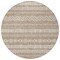 Homeroots 8' Brown And Beige Round Southwestern Washable Indoor Outdoor Area Rug 587514 - alternate 2