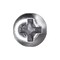 Auveco Phillips Oval Head Tapping Screw 6 x 5/8in Chrome, 100PK 1793 - alternate 2