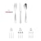 Smarty Had A Party Shiny Metallic Silver Plastic Cutlery Combo Set - Spoons, Forks and Knives (120 Guests), 360PK 7953BLK-CASE - alternate 2
