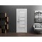 Sartodoors Solid French Door Frosted Glass White 30x96 Solid Core Modern Interior QUADRO4088ID-NOR-3096 - alternate 2