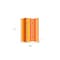 Homeroots 72" Orange And Yellow Canvas Folding Three Panel Screen Room Divider 277078 - alternate 2