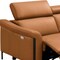 Homeroots 96" Camel Leather Reclining Wood USB Sofa 719567 - alternate 2