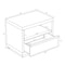 Manhattan Comfort Navis 26 in Nightstand in Natural Oak (1-Drawer) NS1872-2 - alternate 1