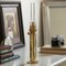 Kings County Tools Oil Lamp 16 in Tall Column Lamp with Antique-Style Brass Body & Glass Chimney Decorative Lantern GW78A05-24 - alternate 2