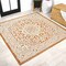 Jonathan Y Sinjuri Medallion Textured Weave Orange/Cream 5 ft Square Indoor/Outdoor Area Rug SMB101F-5SQ - alternate 1