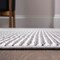 Jonathan Y Cole Modern Minimalist Pinstripe High-Low Dark Silver/White 3 ft. x 5 ft. Area Rug CAR101E-3 - alternate 2