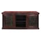 Homeroots 72in Brown Solid Wood Cabinet Enclosed Storage Distressed TV Stand 489547 - alternate 1