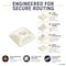 Kable Kontrol Adhesive Cable Tie Mounts, 3/4" Sq, Natural Nylon, PK100 CT283 - alternate 2