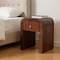 Homeroots 16" Brown Solid Wood One Drawer Nightstand 651506 - alternate 3