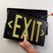 Brady Plastic Photoluminescent Exit Sign 8.75in H x 15.5in W Single-sided White on Black 1149962 - alternate 2