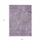 Homeroots 9' X 12' Purple And Ivory Geometric Washable Indoor Outdoor Area Rug 594807 - alternate 2