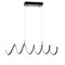 Jonathan Y Ali 31" Dimmable Adjustable Integrated LED Metal Linear Pendant, Black JYL7024B - alternate 2
