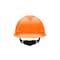 Msa Safety V-Gard Slotted Cap, HDPE, Fas-Trac III Suspension, Type I, Class E, Orange (11.8in L x 9in W) 489364 - alternate 2