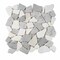 Apollo Tile Gray 11 x11 Thassos, Bianco Carrara Marble Polished Floor and Wall Mosaic Tile 4.2 sqft/case, 5PK APLDC88PB2A - alternate 1