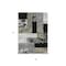 Homeroots 3' X 5' Black Taupe And Ivory Geometric Washable Indoor Outdoor Area Rug 612388 - alternate 2