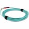Add-On This Is A 2M Lc (Male) To St (Male) Aqua Duplex Riser-Rated Fiber ADD-ST-LC-2M5OM4 - alternate 2