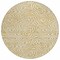 Homeroots 8' Gold And Beige Round Abstract Washable Indoor Outdoor Area Rug 598964 - alternate 2