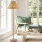 Jonathan Y Nando 61" 2-Light Coastal Bohemian Iron/Rattan LED Floor Lamp with Pull-Chain, Brown Wood Finish JYL3092A - alternate 2