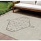 Homeroots 8' X 10' Beige Brown And Ivory Oriental Washable Indoor Outdoor Area Rug 598169 - alternate 1