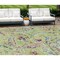 Homeroots 10' X 14' Artichoke Green And Pink Paisley Washable Indoor Outdoor Area Rug 588593 - alternate 1