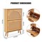 Vevor Shoe Cabinet with 2 Flip Drawers Rattan Shoe Storage Cabinet for Entryway HZR001 - alternate 2
