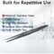 A2Z Scilab Tweezers, Fine Serrated Tip Lab Forceps, 4.5 inch, Stainless Steel A2Z-ZR1124 - alternate 2