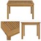 Alaterre Furniture Okemo Outdoor Small Coffee Patio Table Slatted Tabletop Weather-Resistant Outdoor Furniture ANOK013ANO - alternate 2