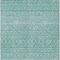 Homeroots 3' X 5' Aqua Teal Blue And Ivory Tribal Washable Indoor Outdoor Area Rug 582602 - alternate 2