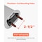 Vevor Angled Spring Loaded Mud Flap Hangers for Semi Trucks 1-1/8" Bolt Spacing PN-3-C-005-BK - alternate 2
