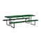 Leisure Craft Rectangle Picnic Table, Green, Surface Mount, 8 ft L T8XPSM-GREEN - alternate 1