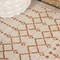Jonathan Y Ourika Moroccan Geometric Textured Weave Cream/Orange 2 ft. x 10 ft. Indoor/Outdoor Runner Rug SMB108O-210 - alternate 2