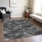 Homeroots 10' X 14' Gray Charcoal And Silver Abstract Washable Indoor Outdoor Area Rug 587139 - alternate 2