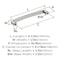 Amerock Rift 5-1/16 inch (128mm) Center-to-Center Satin Nickel Cabinet Pull, 25PK 25VMP36900G10 - alternate 2