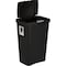 Sterilite 13 Gal. Black TouchTop Wastebasket 10459004 - alternate 1