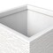Leisuremod Basalt Tall Square Fiberstone & MgO Clay Planter, Weather-Resistant, Fully Assembled BP31W - alternate 2