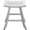 Homeroots 24" X 15" White Teak Square Shower Bench 376787 - alternate 2