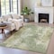 Homeroots 9' X 12' Sage And Beige Abstract Washable Indoor Outdoor Area Rug 630703 - alternate 1